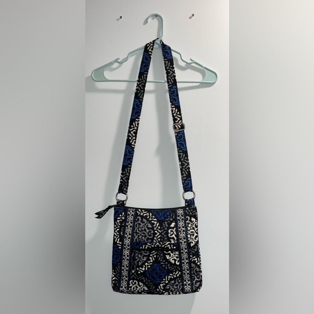Vera Bradley purse - blue, black, grey, white